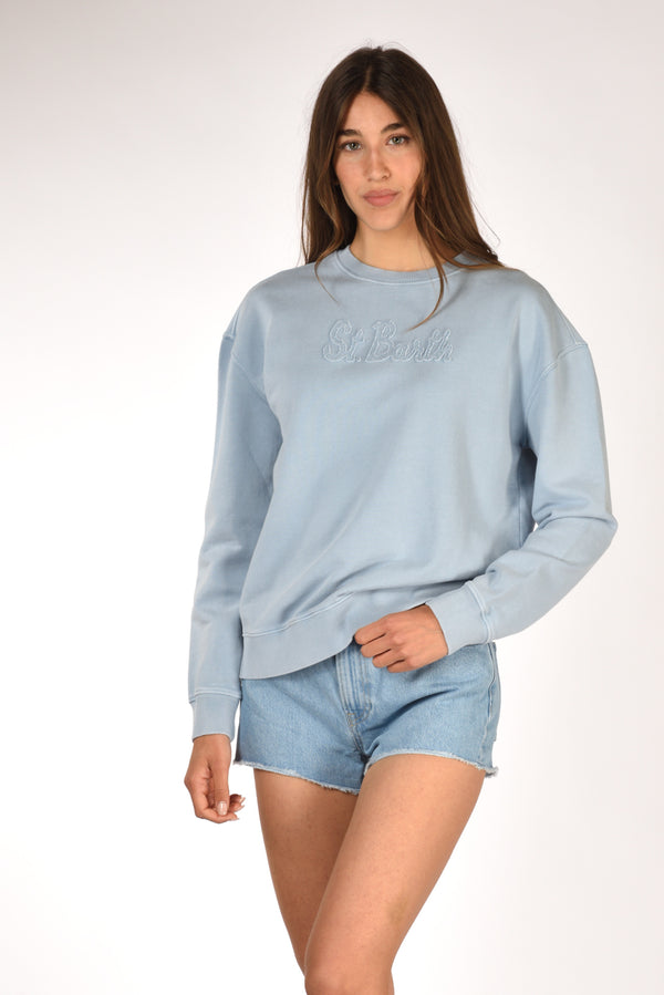 Mc2 Saint Barth Felpa Sturdust Azzurro Donna