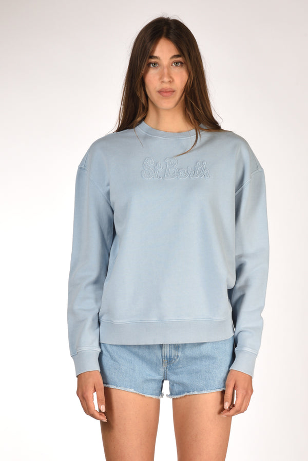 Mc2 Saint Barth Felpa Sturdust Azzurro Donna-2