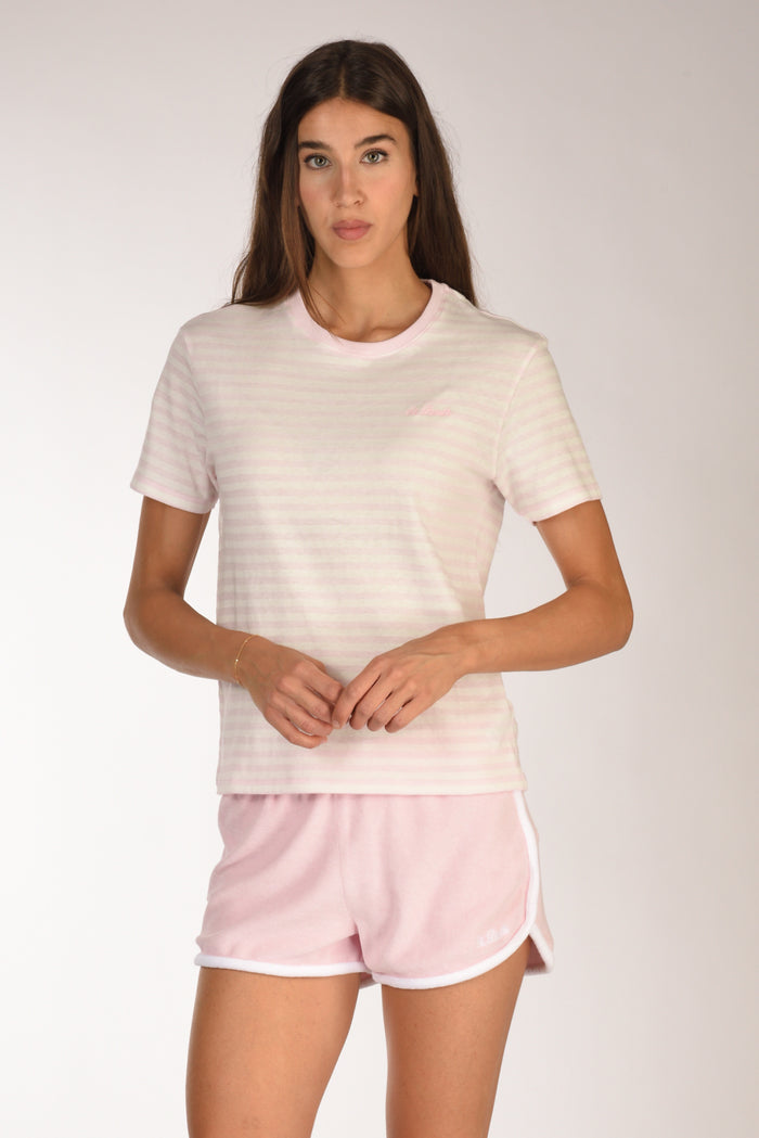 Mc2 Saint Barth Tshirt Emilie Rosa/bianco Donna - 1