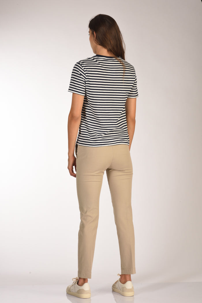 Mc2 Saint Barth Tshirt Emilie Blu/bianco Donna - 5