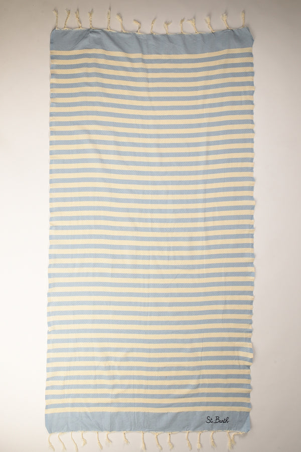 Mc2 Saint Barth Telo Mare Foutas Azzurro Donna