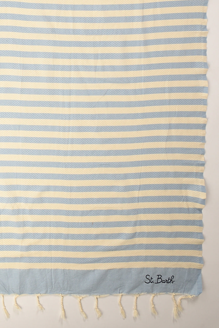 Mc2 Saint Barth Telo Mare Foutas Azzurro Donna - 2