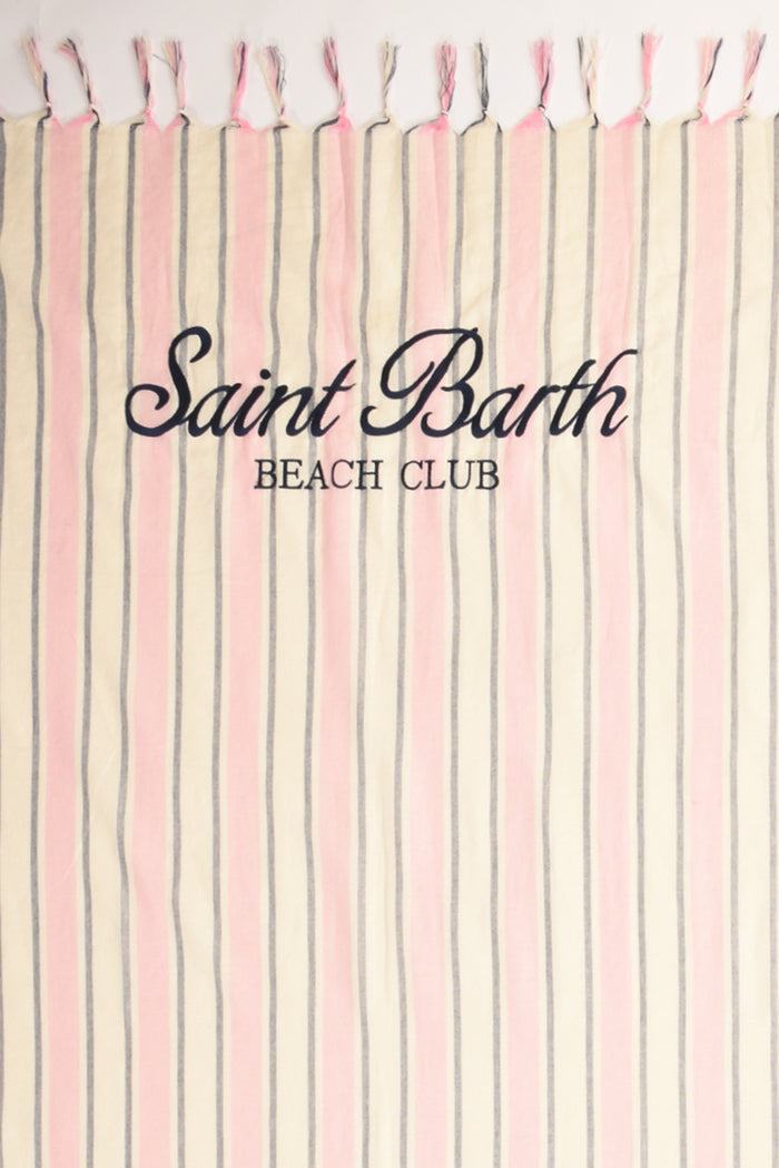 Mc2 Saint Barth Telo Mare Foutas Rosa/bianco Donna - 2