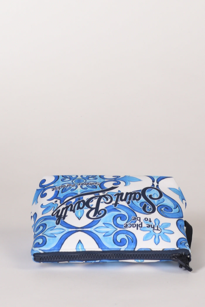 Mc2 Saint Barth Pochette Aline Bianco/azzurro/blu Donna - 4