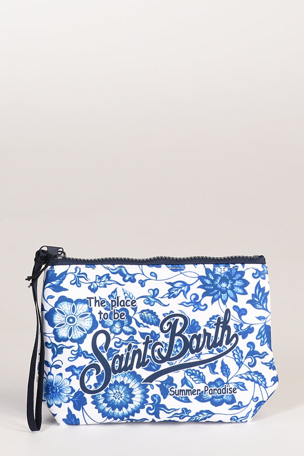 Mc2 Saint Barth Pochette Aline Bianco/blu Donna