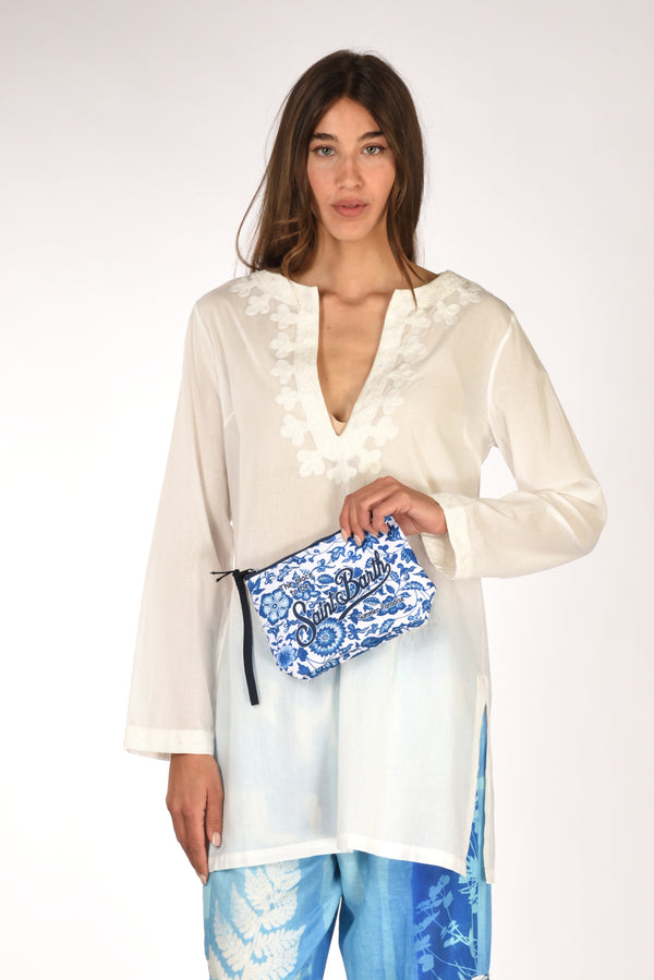 Mc2 Saint Barth Pochette Aline Bianco/blu Donna-2