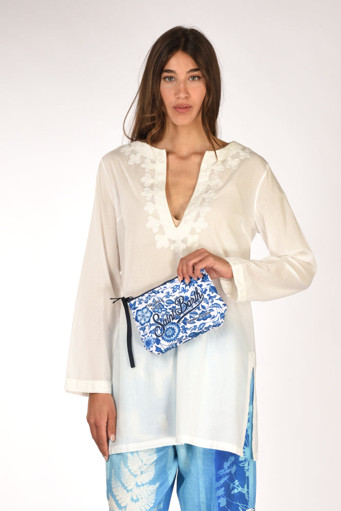Mc2 Saint Barth Pochette Aline Bianco/blu Donna - 2