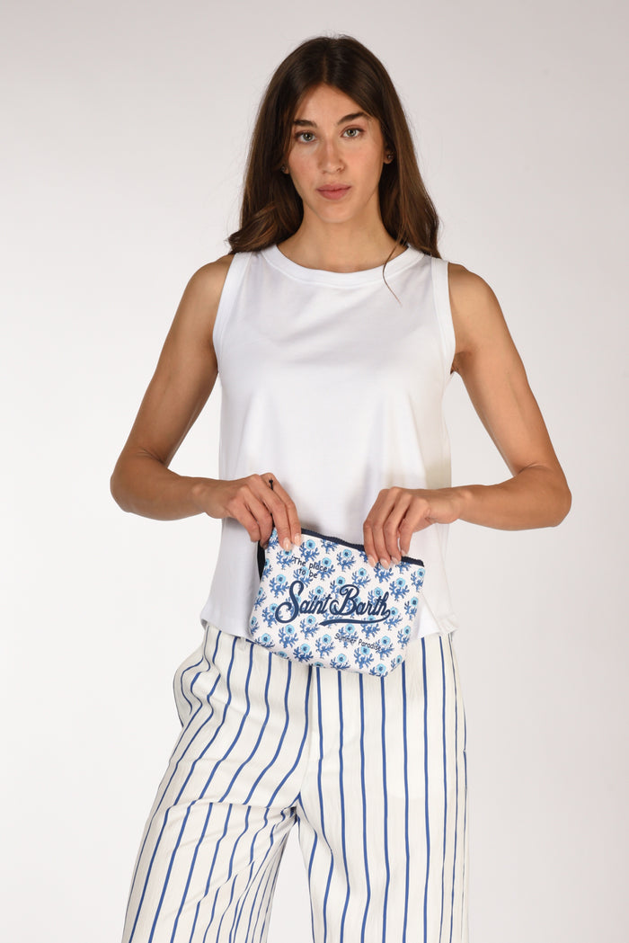 Mc2 Saint Barth Pochette Aline Bianco/azzurro/blu Donna - 2