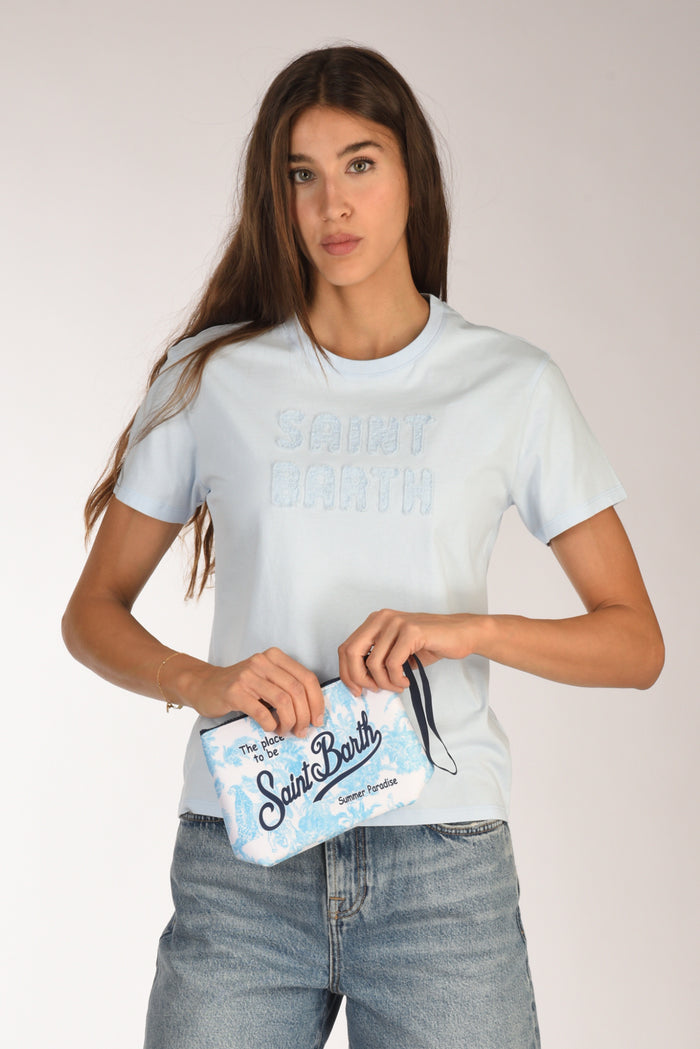 Mc2 Saint Barth Pochette Aline Bianco/azzurro Donna - 2