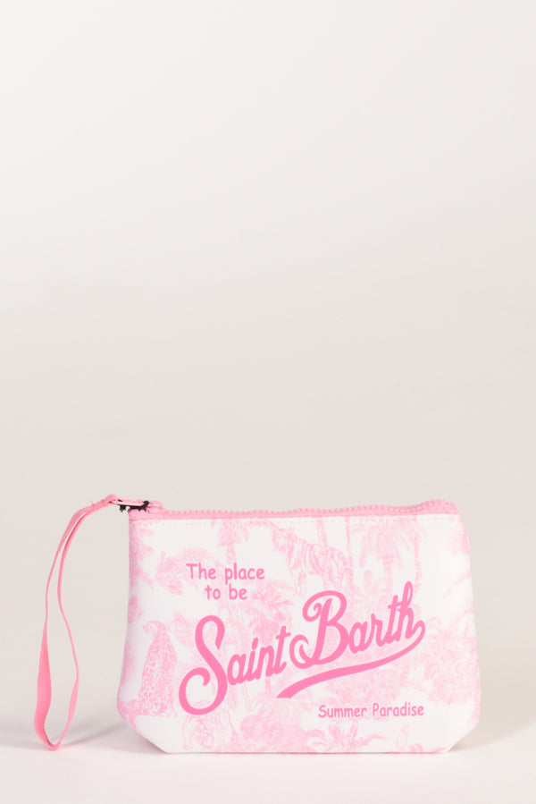 Mc2 Saint Barth Pochette Aline Bianco/rosa Donna