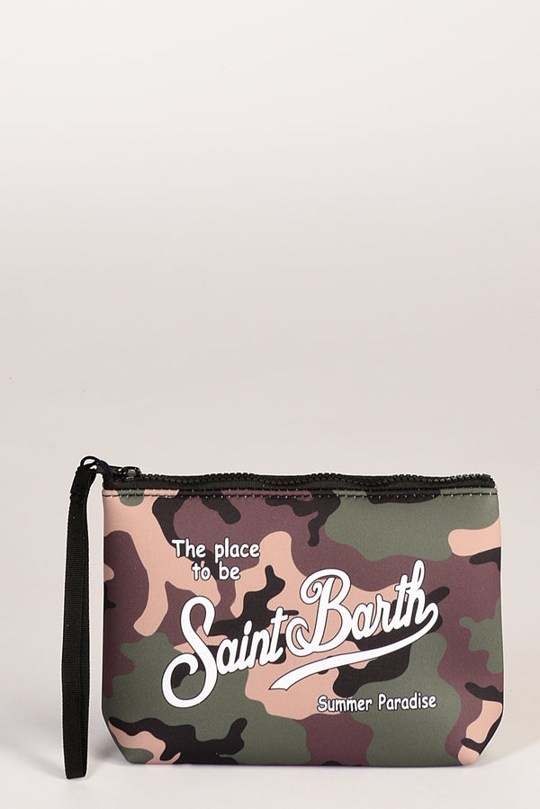 Mc2 Saint Barth Pochette Aline Verde/marrone Donna