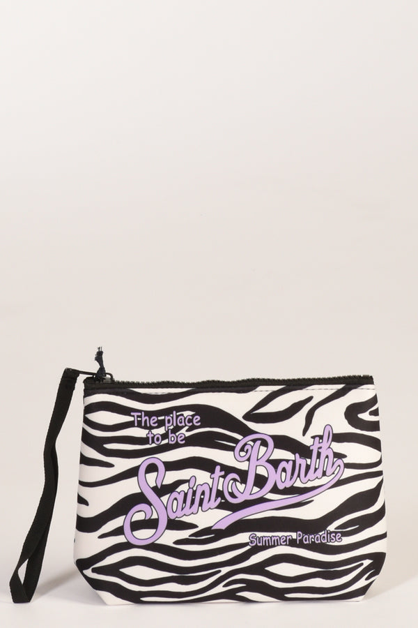 Mc2 Saint Barth Pochette Aline Bianco/nero Donna