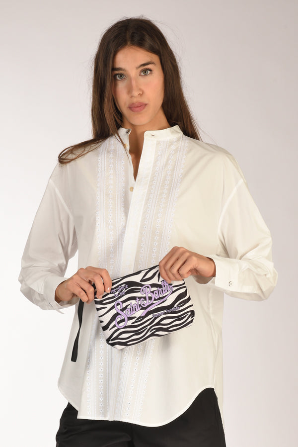 Mc2 Saint Barth Pochette Aline Bianco/nero Donna-2