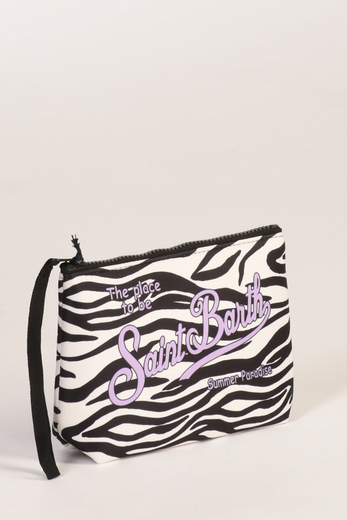 Mc2 Saint Barth Pochette Aline Bianco/nero Donna - 2
