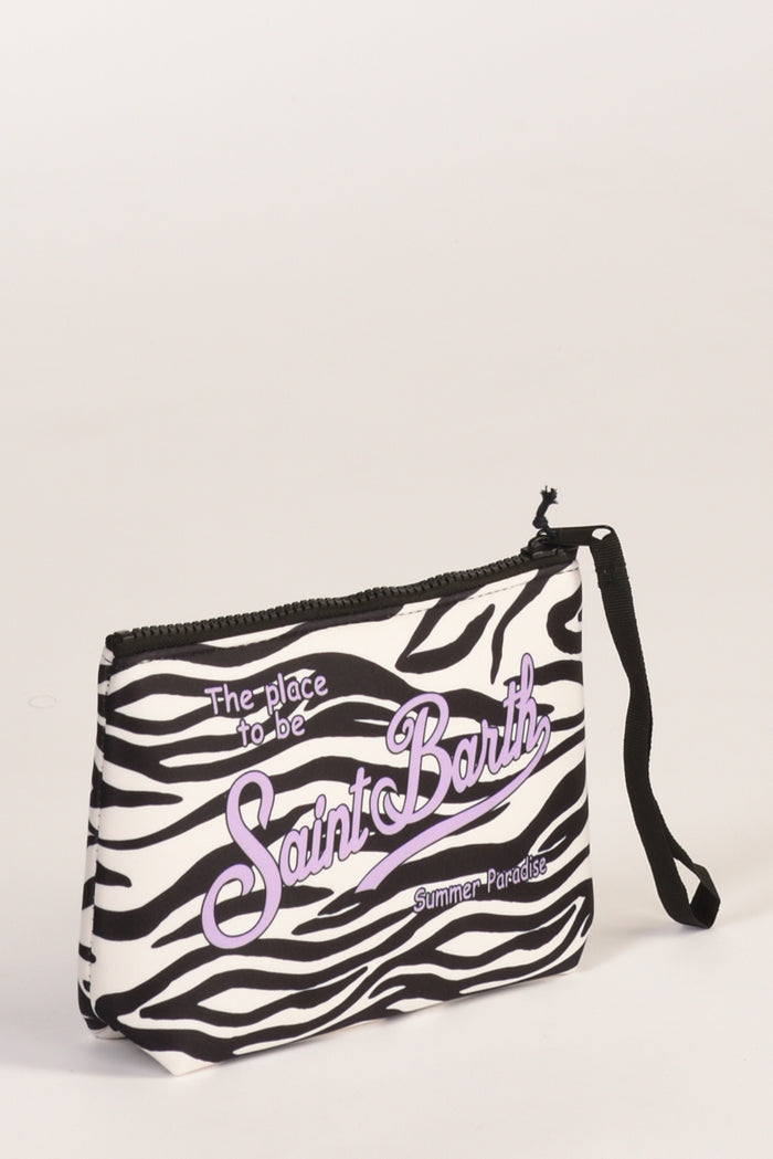 Mc2 Saint Barth Pochette Aline Bianco/nero Donna - 3