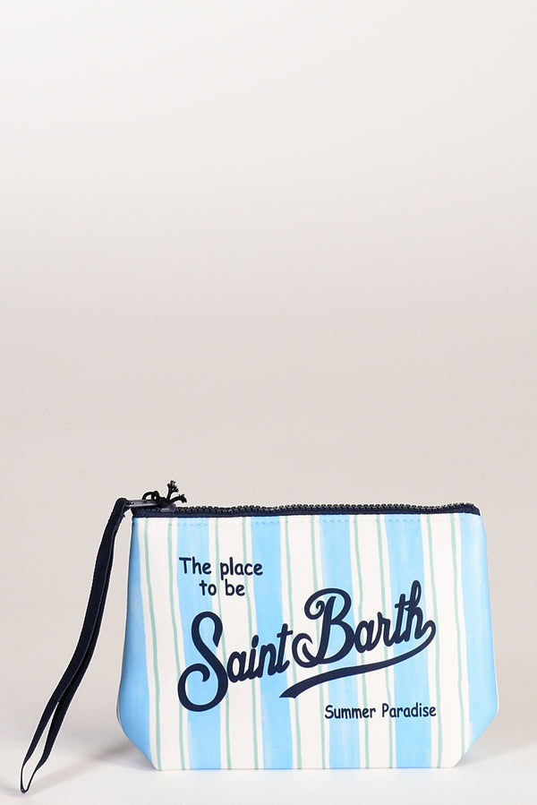 Mc2 Saint Barth Pochette Aline Azzurro/bianco/verde Donna