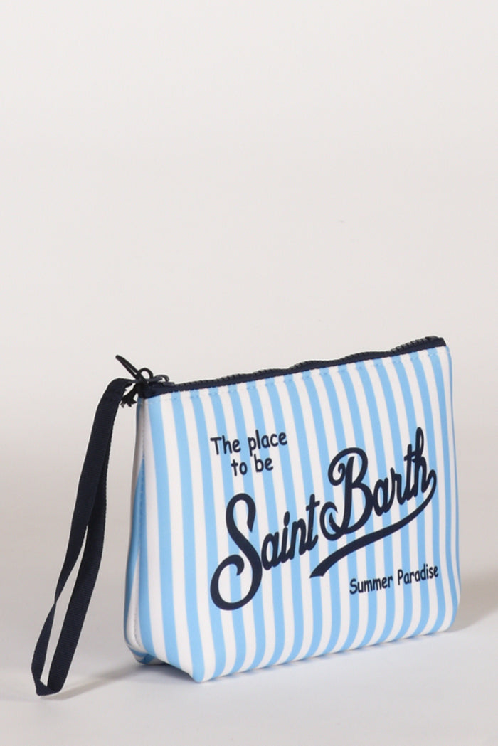 Mc2 Saint Barth Pochette Aline Bianco/azzurro Donna - 3