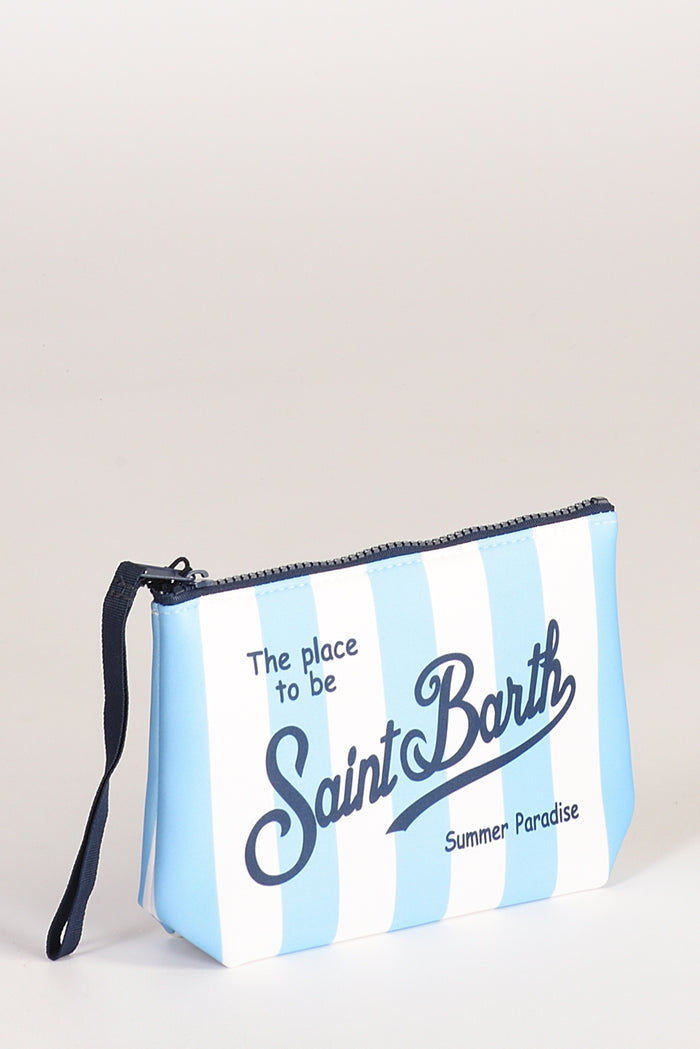 Mc2 Saint Barth Pochette Aline Bianco/azzurro Donna - 3
