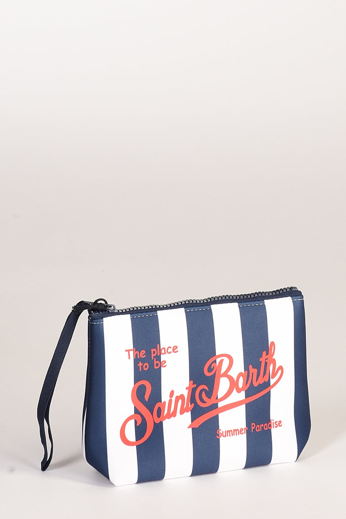 Mc2 Saint Barth Pochette Aline Blu/bianco Donna - 3