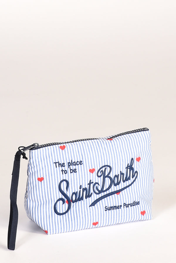 Mc2 Saint Barth Pochette Aline Azzurro/bianco Donna-2