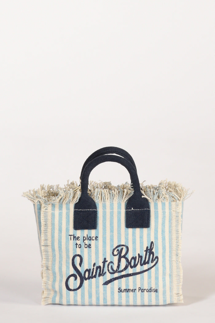 Mc2 Saint Barth Borsa Vanity Mini Bianco/azzurro Donna - 1
