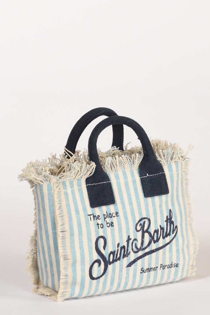 Mc2 Saint Barth Borsa Vanity Mini Bianco/azzurro Donna - 3