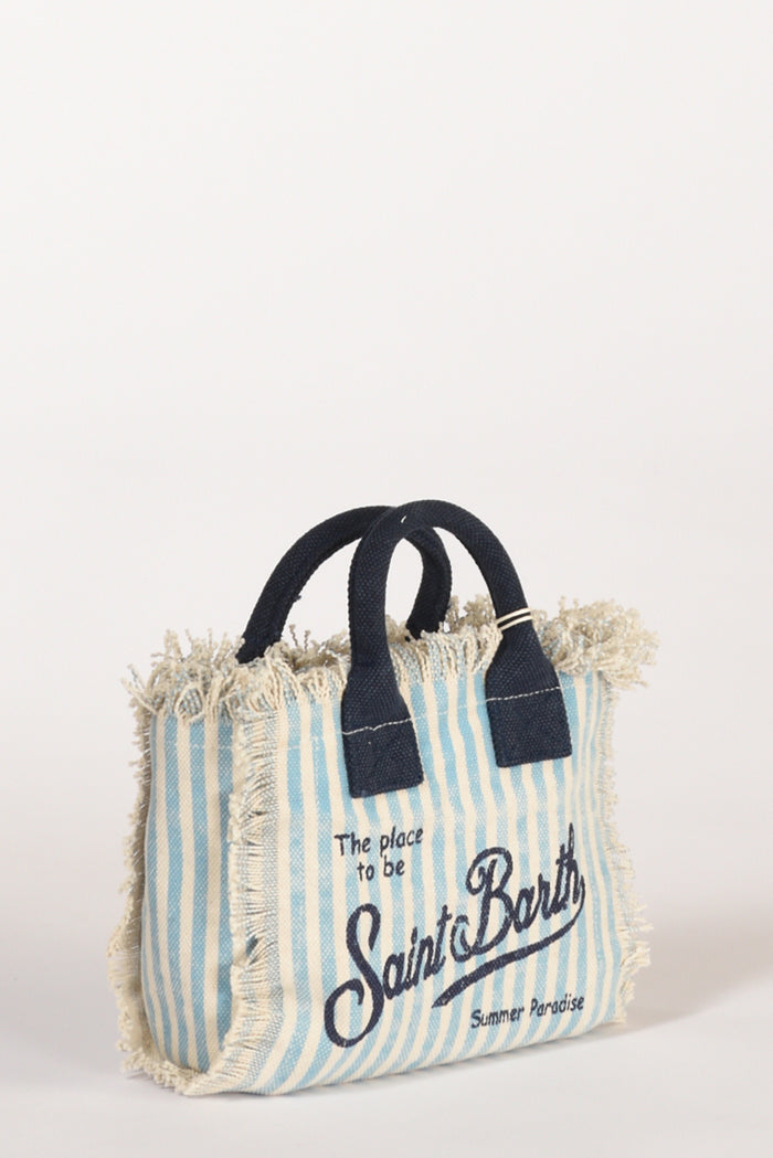 Mc2 Saint Barth Borsa Vanity Mini Bianco/azzurro Donna - 4
