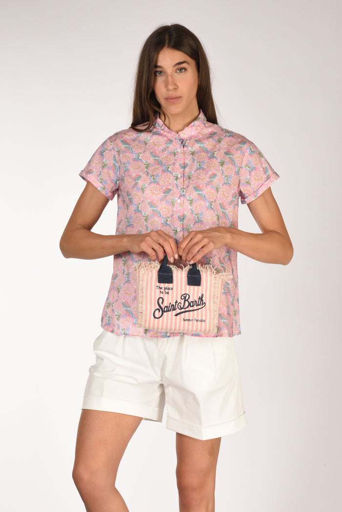 Mc2 Saint Barth Borsa Vanity Mini Rosa/bianco Donna - 2