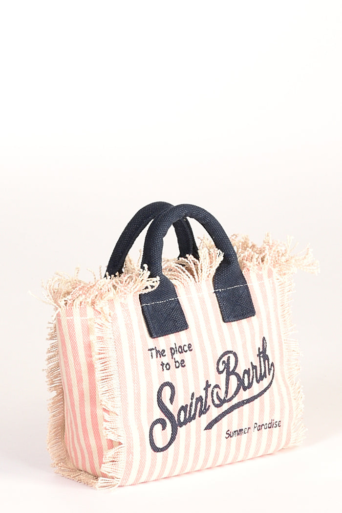Mc2 Saint Barth Borsa Vanity Mini Rosa/bianco Donna - 3