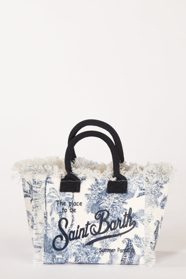 Mc2 Saint Barth Borsa Colette Bianco/azzurro Donna