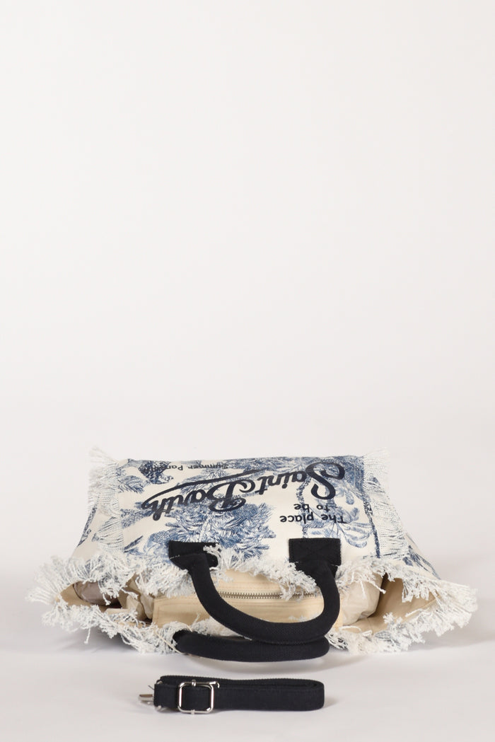 Mc2 Saint Barth Borsa Colette Bianco/azzurro Donna - 6