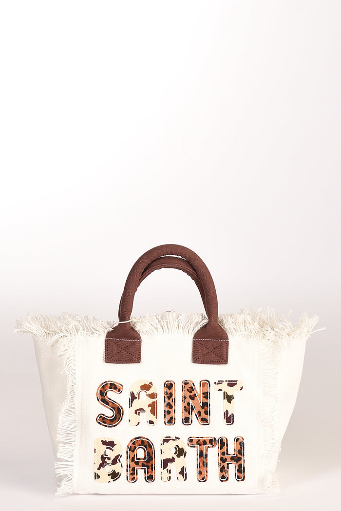 Mc2 Saint Barth Borsa Colette Bianco/marrone Donna - 1