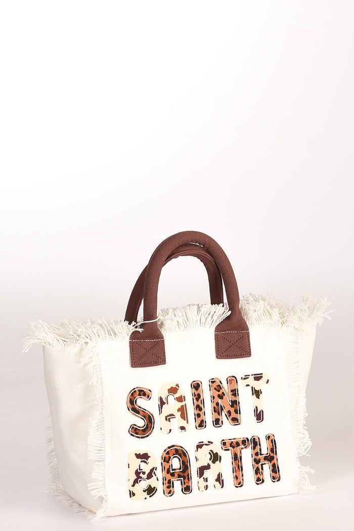 Mc2 Saint Barth Borsa Colette Bianco/marrone Donna - 3
