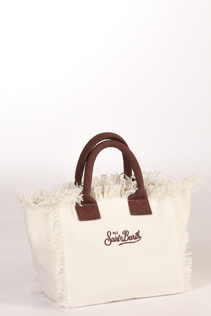 Mc2 Saint Barth Borsa Colette Bianco/marrone Donna - 4
