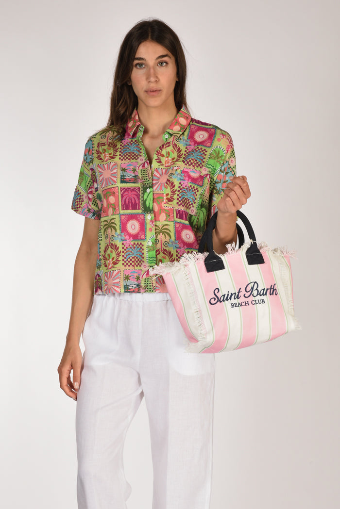 Mc2 Saint Barth Borsa Colette Rosa/bianco/multicolor Donna - 2