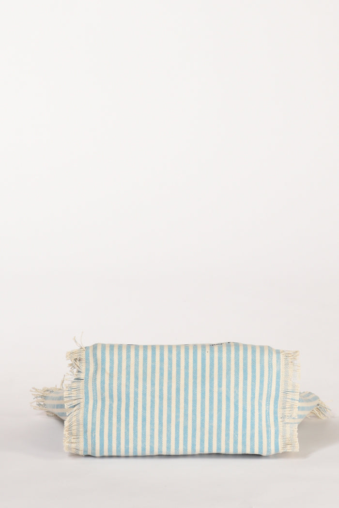 Mc2 Saint Barth Borsa Colette Bianco/azzurro Donna - 7