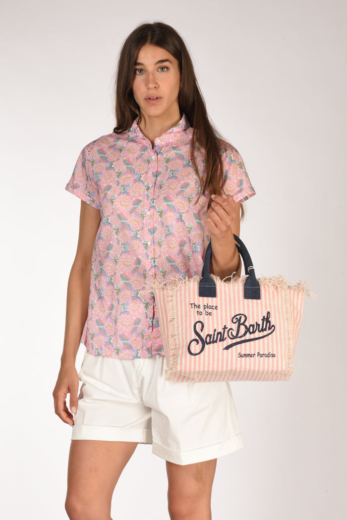 Mc2 Saint Barth Borsa Colette Rosa/bianco Donna - 2