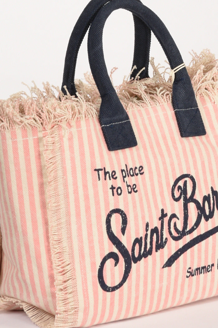Mc2 Saint Barth Borsa Colette Rosa/bianco Donna - 4
