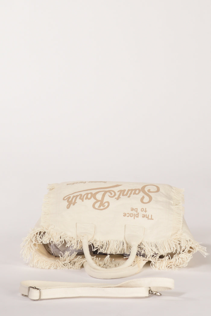 Mc2 Saint Barth Borsa Colette Bianco/beige Donna - 6