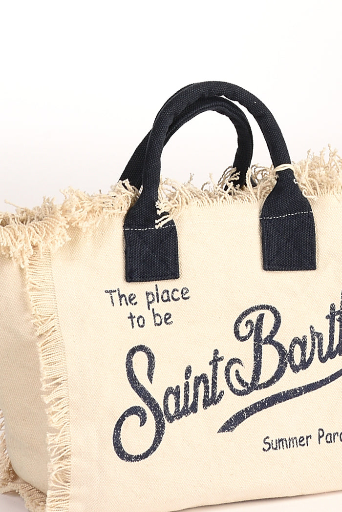 Mc2 Saint Barth Borsa Colette Bianco/blu Donna - 4
