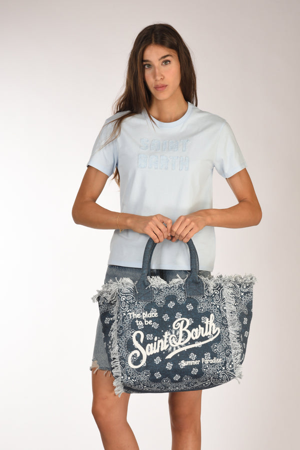 Mc2 Saint Barth Borsa Vanity Blu Donna-2