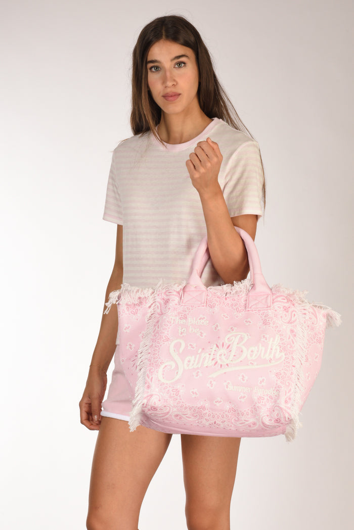Mc2 Saint Barth Borsa Vanity Rosa/bianco Donna - 2