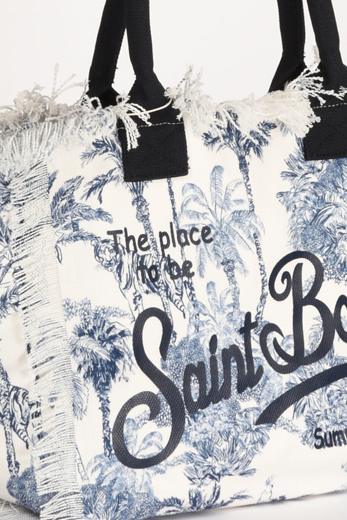 Mc2 Saint Barth Borsa Vanity Bianco/blu Donna - 4