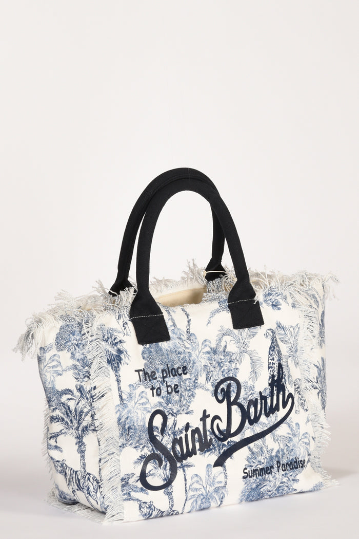 Mc2 Saint Barth Borsa Vanity Bianco/blu Donna - 5