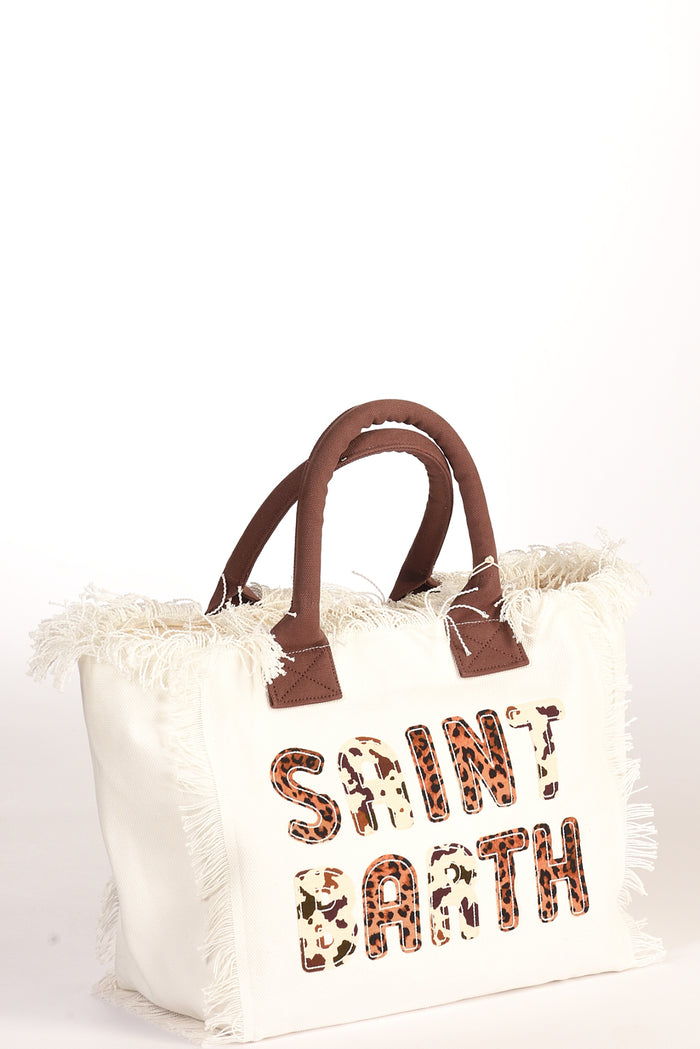 Mc2 Saint Barth Borsa Vanity Bianco/marrone Donna - 4