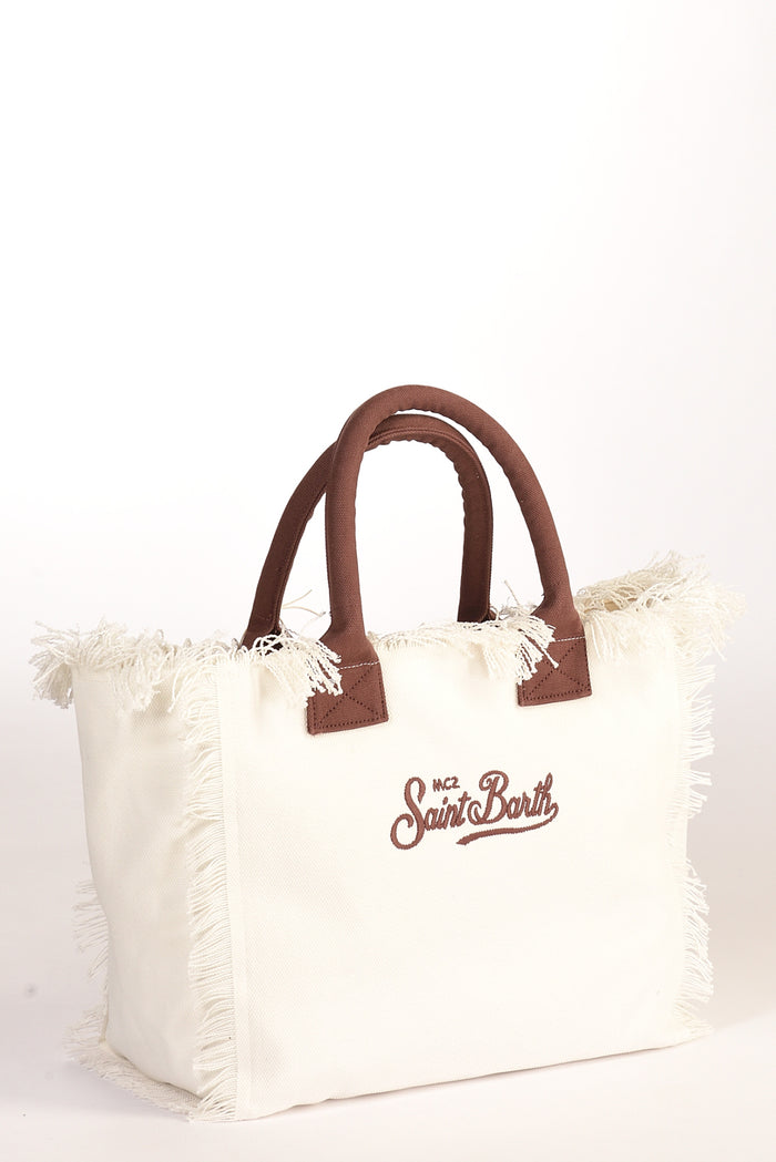 Mc2 Saint Barth Borsa Vanity Bianco/marrone Donna - 5