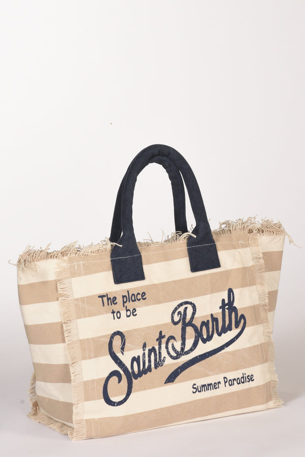 Mc2 Saint Barth Borsa Vanity Beige/bianco/blu Donna-2