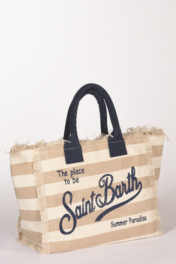 Mc2 Saint Barth Borsa Vanity Beige/bianco/blu Donna - 3