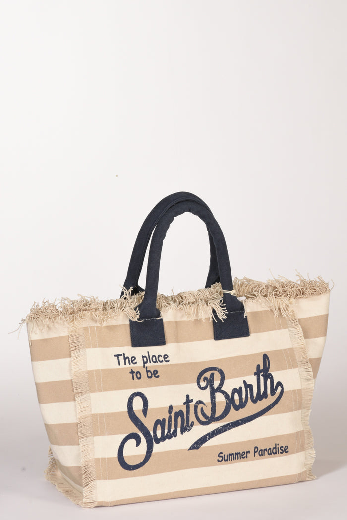 Mc2 Saint Barth Borsa Vanity Beige/bianco/blu Donna - 5