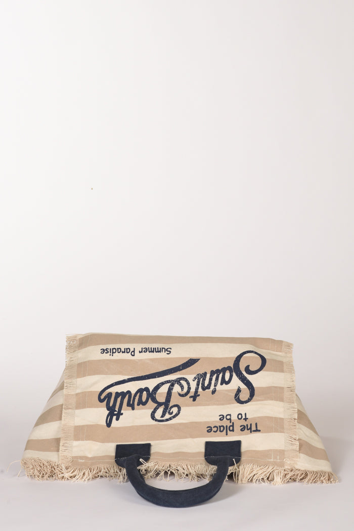 Mc2 Saint Barth Borsa Vanity Beige/bianco/blu Donna - 5